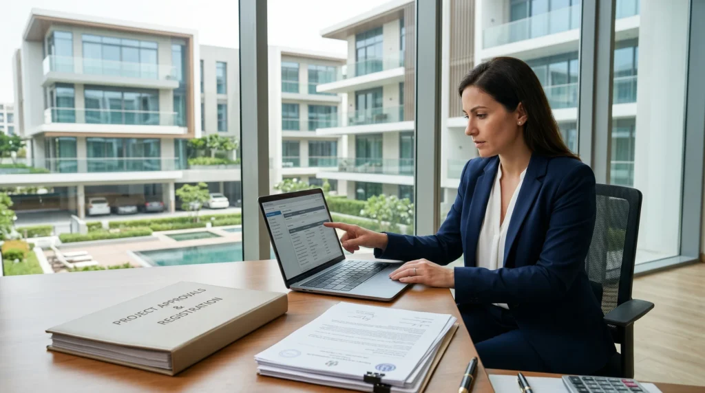 RERA approval verification for real estate projects.